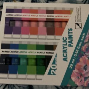 New Acrylic Paints 20 count - 20ml/ 0.68 fl.oz.each